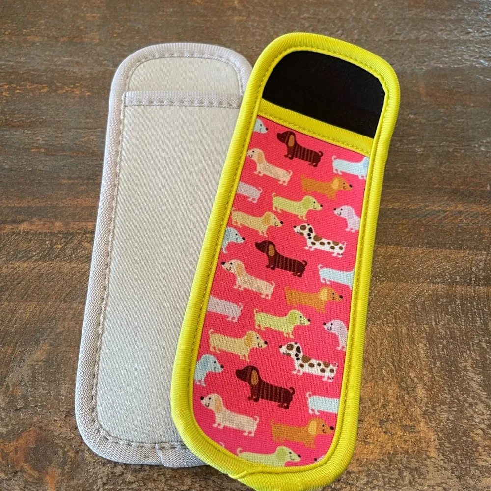 Colorful Dog Print Kids Icee holder
